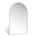 Minuover 24" x 36" Silver Arched Mirror Arch Bathroom Vanity Mirror and Wall Decor Mirror Modern Aluminum Alloy Metal Frame Arch Mirror for Bathroom Living Room Bedroom Entryway