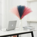 Wttisel 30pcs 22" Artificial Pampas Grass Decor - Faux Pampas Grass Blue Fluffy Pampas Grass Flower Arrangement and Vase Filler for Boho Home Wedding Mothers Day Decoration(Pink&Blue&Blush)